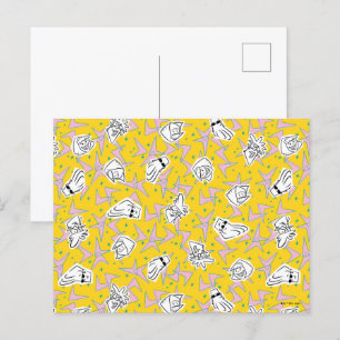 Johnny Bravo Characters Pattern Briefkaart