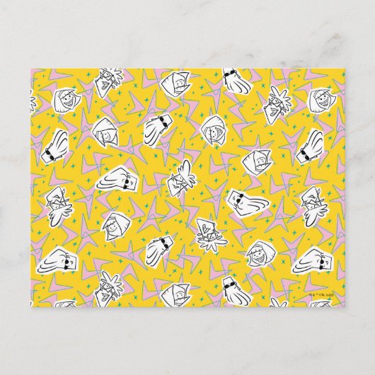 Johnny Bravo Characters Pattern Briefkaart (Voorkant)