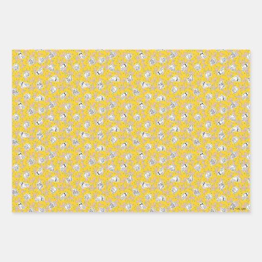 Johnny Bravo Characters Pattern Inpakpapier Vel (Voorkant)