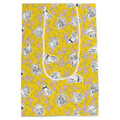 Johnny Bravo Characters Pattern Medium Cadeauzakje (Achterkant)