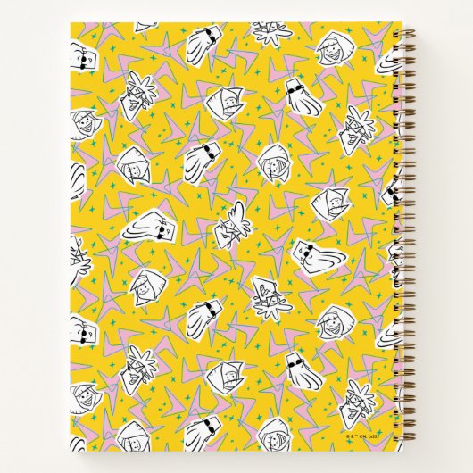 Johnny Bravo Characters Pattern Notitieboek (Achterkant)