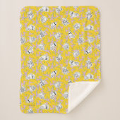 Johnny Bravo Characters Pattern Sherpa Deken (Voorkant)