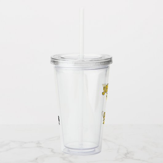 Johnny Bravo Collegiate Graphic Acryl Drinkbeker (Rechts)