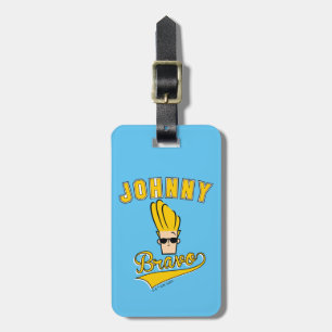 Johnny Bravo Collegiate Graphic Bagagelabel