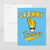 Johnny Bravo Collegiate Graphic Briefkaart (Voorkant / Achterkant)
