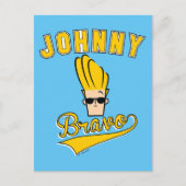 Johnny Bravo Collegiate Graphic Briefkaart (Voorkant)