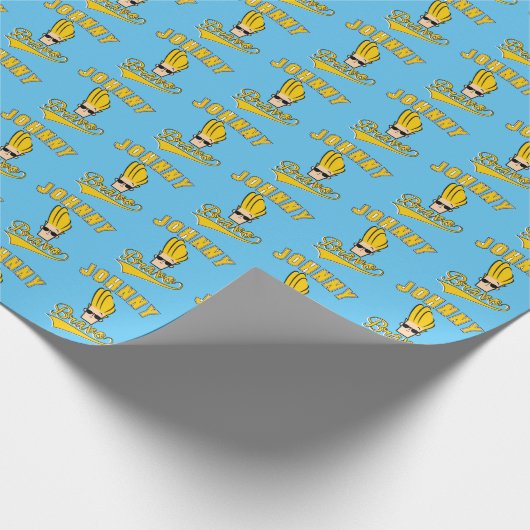 Johnny Bravo Collegiate Graphic Cadeaupapier (Hoek)