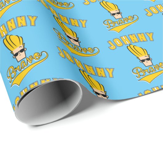 Johnny Bravo Collegiate Graphic Cadeaupapier (Rol Hoek)