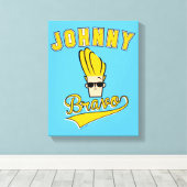 Johnny Bravo Collegiate Graphic Canvas Afdruk (Insitu (Houten vloer))