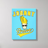 Johnny Bravo Collegiate Graphic Canvas Afdruk (Voorkant)