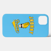 Johnny Bravo Collegiate Graphic Case-Mate iPhone Case (Achterkant (horizontaal))
