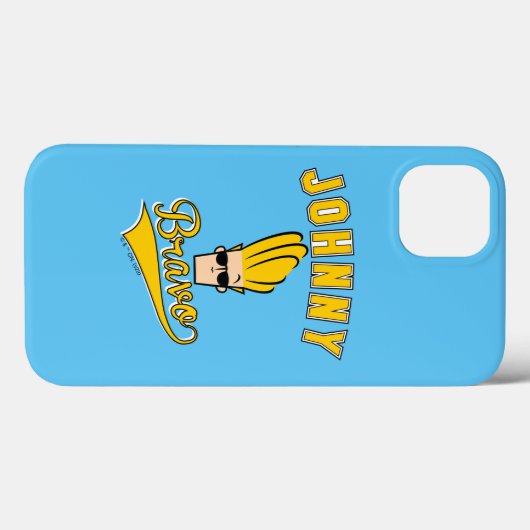 Johnny Bravo Collegiate Graphic Case-Mate iPhone Case (Achterkant (horizontaal))