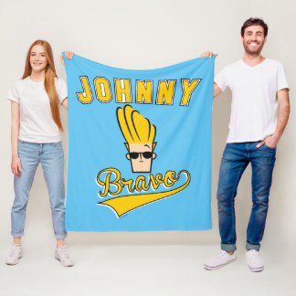 Johnny Bravo Collegiate Graphic Fleece Deken