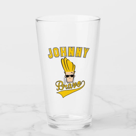 Johnny Bravo Collegiate Graphic Glas (Voorkant)