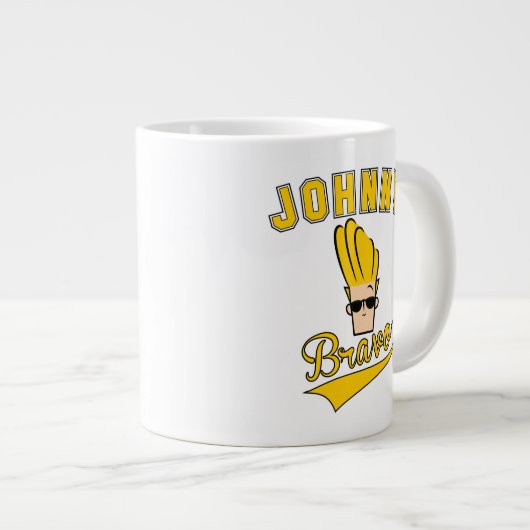 Johnny Bravo Collegiate Graphic Grote Koffiekop (Voorkant rechts)