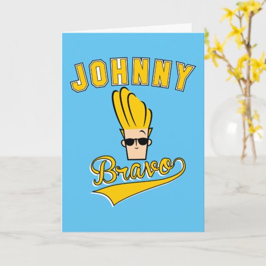Johnny Bravo Collegiate Graphic Kaart (Gele Bloem)