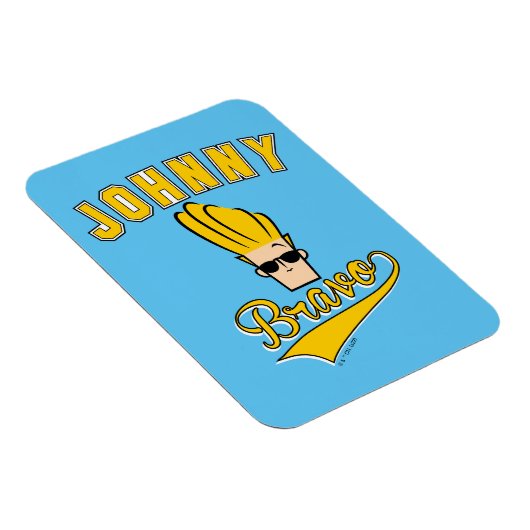 Johnny Bravo Collegiate Graphic Magneet (Rechterzijde)