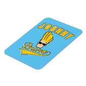 Johnny Bravo Collegiate Graphic Magneet (Linkerzijde)