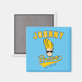 Johnny Bravo Collegiate Graphic Magneet (Voorkant / Achterkant)