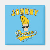 Johnny Bravo Collegiate Graphic Magneet (Voorkant)