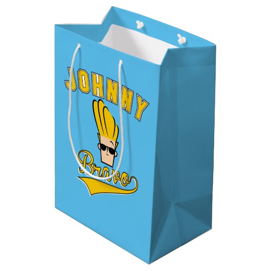 Johnny Bravo Collegiate Graphic Medium Cadeauzakje (Achterkant Gekanteld)