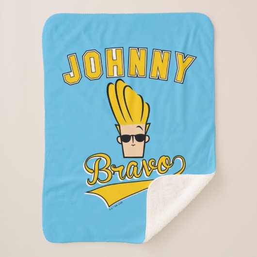 Johnny Bravo Collegiate Graphic Sherpa Deken (Voorkant)
