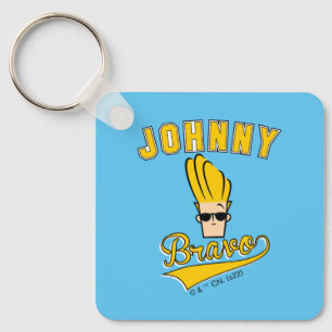 Johnny Bravo Collegiate Graphic Sleutelhanger