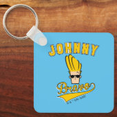 Johnny Bravo Collegiate Graphic Sleutelhanger (Voorkant)