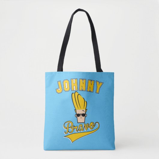 Johnny Bravo Collegiate Graphic Tote Bag (Voorkant)