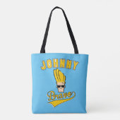 Johnny Bravo Collegiate Graphic Tote Bag (Achterkant)