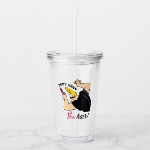 Johnny Bravo Comb - Raak het haar niet aan! Acryl Drinkbeker