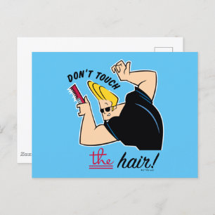 Johnny Bravo Comb - Raak het haar niet aan! Briefkaart