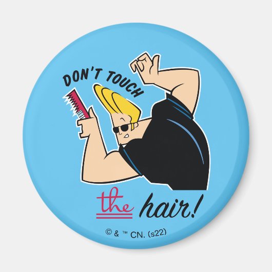 Johnny Bravo Comb - Raak het haar niet aan! Magneet (Voorkant)