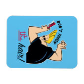 Johnny Bravo Comb - Raak het haar niet aan! Magneet (Horizontaal)