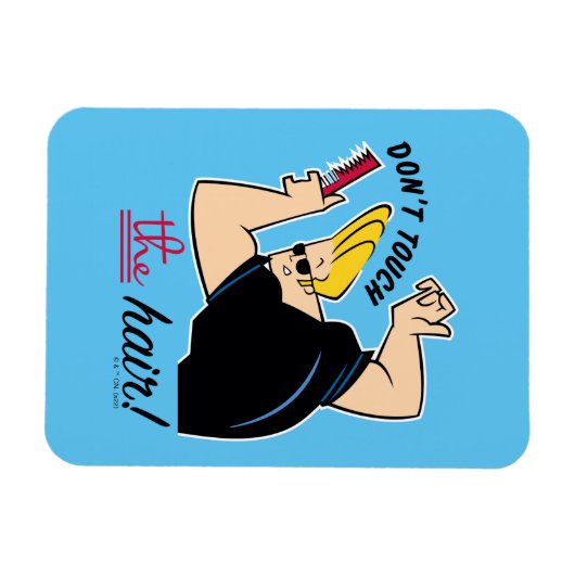 Johnny Bravo Comb - Raak het haar niet aan! Magneet (Horizontaal)