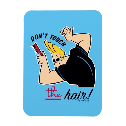Johnny Bravo Comb - Raak het haar niet aan! Magneet (Verticaal)