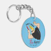 Johnny Bravo Comb - Raak het haar niet aan! Sleutelhanger (Voorkant Links)