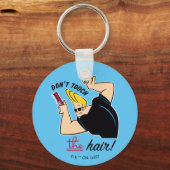 Johnny Bravo Comb - Raak het haar niet aan! Sleutelhanger (Voorkant)