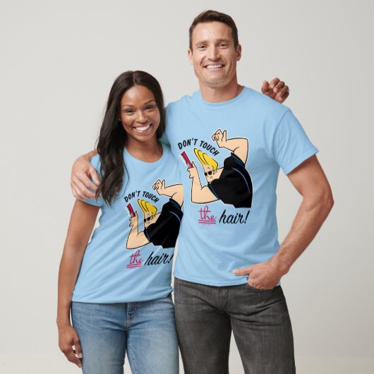 Johnny Bravo Comb - Raak het haar niet aan! T-shirt (Unisex)