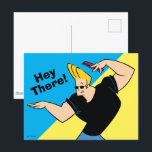 Johnny Bravo Combing Hair Briefkaart<br><div class="desc">Kijk eens naar deze leuke kunst van Johnny Bravo die zijn haar in elkaar steekt!</div>