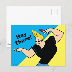 Johnny Bravo Combing Hair Briefkaart