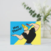 Johnny Bravo Combing Hair Briefkaart (Staand voorkant)