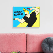 Johnny Bravo Combing Hair Canvas Afdruk (Insitu (Woonkamer))