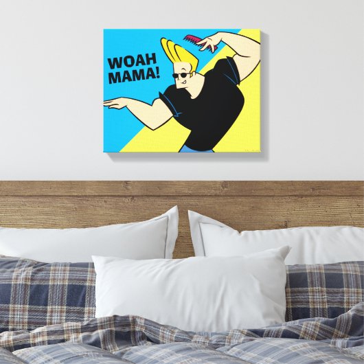 Johnny Bravo Combing Hair Canvas Afdruk (Insitu (Slaapkamer))