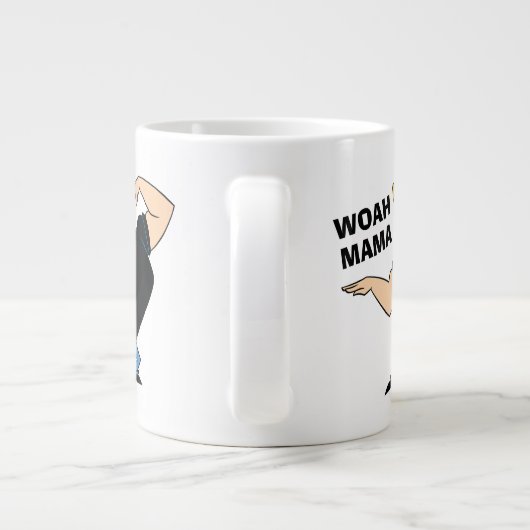 Johnny Bravo Combing Hair Grote Koffiekop (Achterkant)