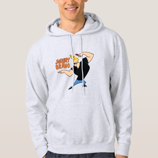 Johnny Bravo Combing Hair Hoodie (Voorkant)
