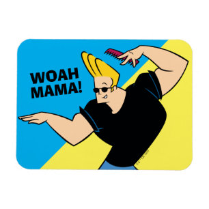 Johnny Bravo Combing Hair Magneet