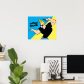 Johnny Bravo Combing Hair Poster (Thuiskantoor)