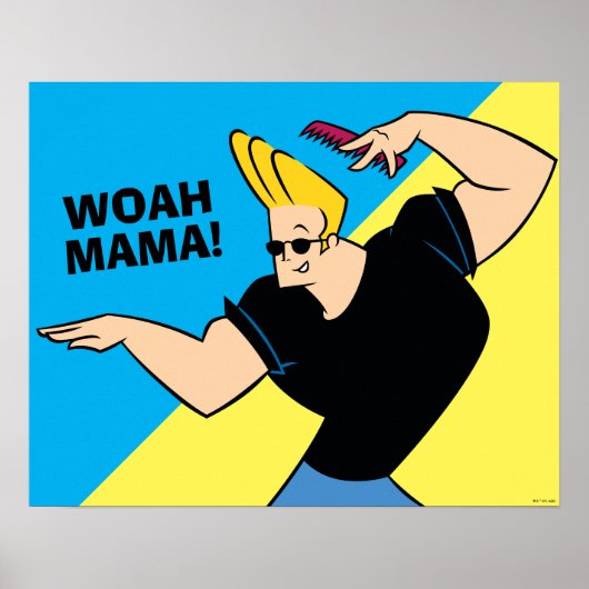 Johnny Bravo Combing Hair Poster (Voorkant)