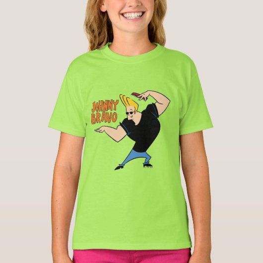 Johnny Bravo Combing Hair T-shirt (Voorkant)
